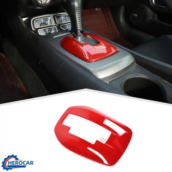 Red Central Gear Shift Panel Cover Trim For Chevrolet Camaro 2010-15 Accessories