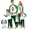 Christmas Print Cute Family Set Pajamas, Home Clothes, Family Set Long Sleeve Top Pants Set