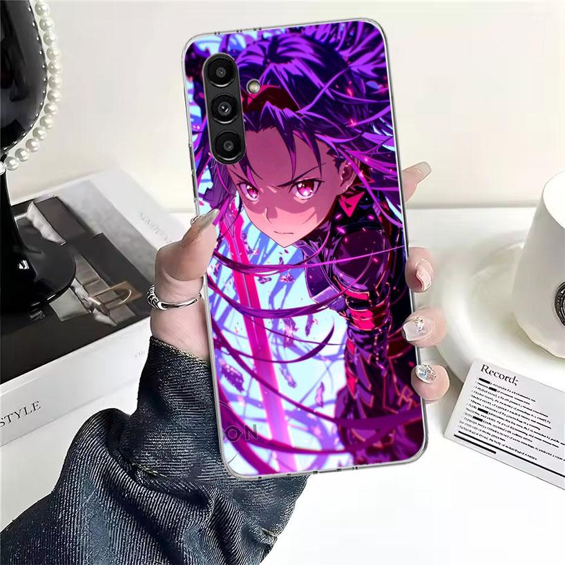 Anime Sword Art Online SAO Phone Case For Samsung Galaxy A13 A14 A15 A16 A17 A53 A54 A55 A56 A57 A33 A34 A35 A36 A37 A23 A24 A25