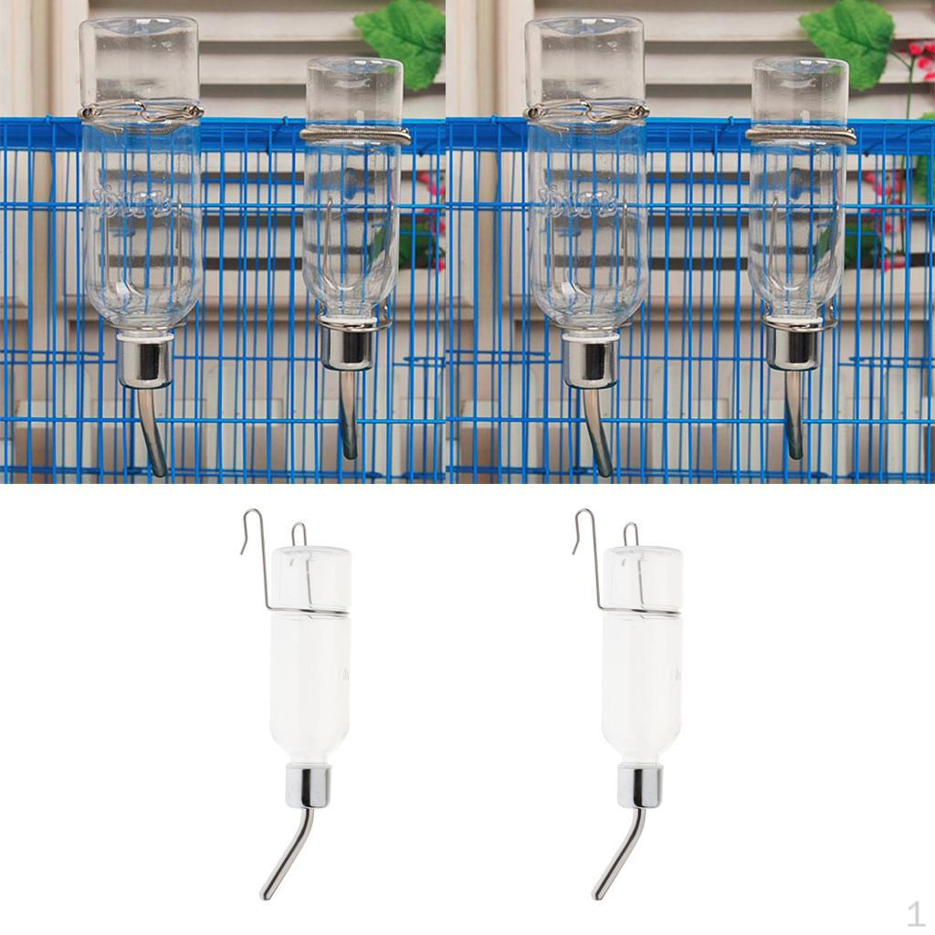 

Набор из 2 пластиковых бутылок для воды объемом 350 мл для мелких домашних животных, шиншилл, морских свинок