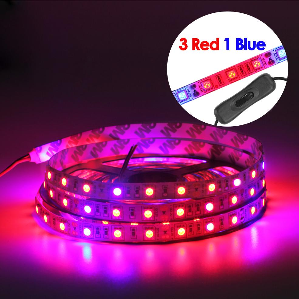 5M Led Grow Plant Lights Strip Full Spectrum Indoor Seeds Greenhouse Lighting Phyto Lamp For Plants Hydroponics Growing System