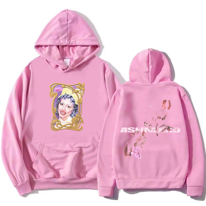 BUCKTOOTH SMOOCHIES MIKINA Ashnikko Grafický Potisk Mikiny Módní Mikiny s Dlouhým Rukávem s Kapucí Streetwear Dámské Oblečení