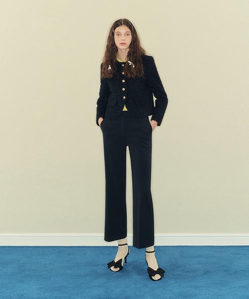 DEAR. K Hidden Button Straight Slacks Swslnk4000