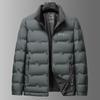 Men's Down Jacket Winter New Short Stand Collar Thickened White Duck Down Jacket for Young and Middle-aged People