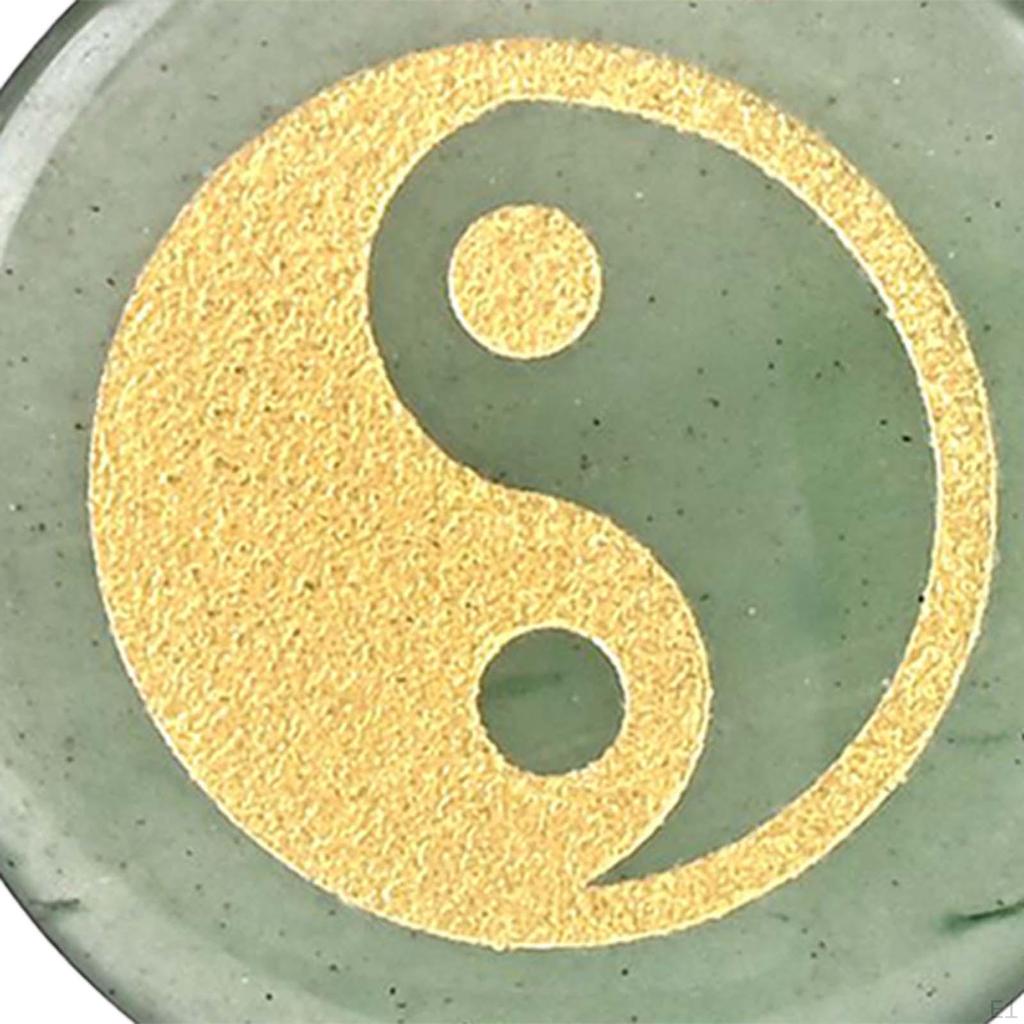 30mm Diameter Rond Kettinghanger Yin En Yang Tai Chi Mode Bedel Vakmanschap Amulet