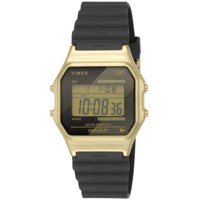 Digital Quartz Watch with Gold Case and Rubber Band T-80 Men's (TW2V41000) [Authentic]