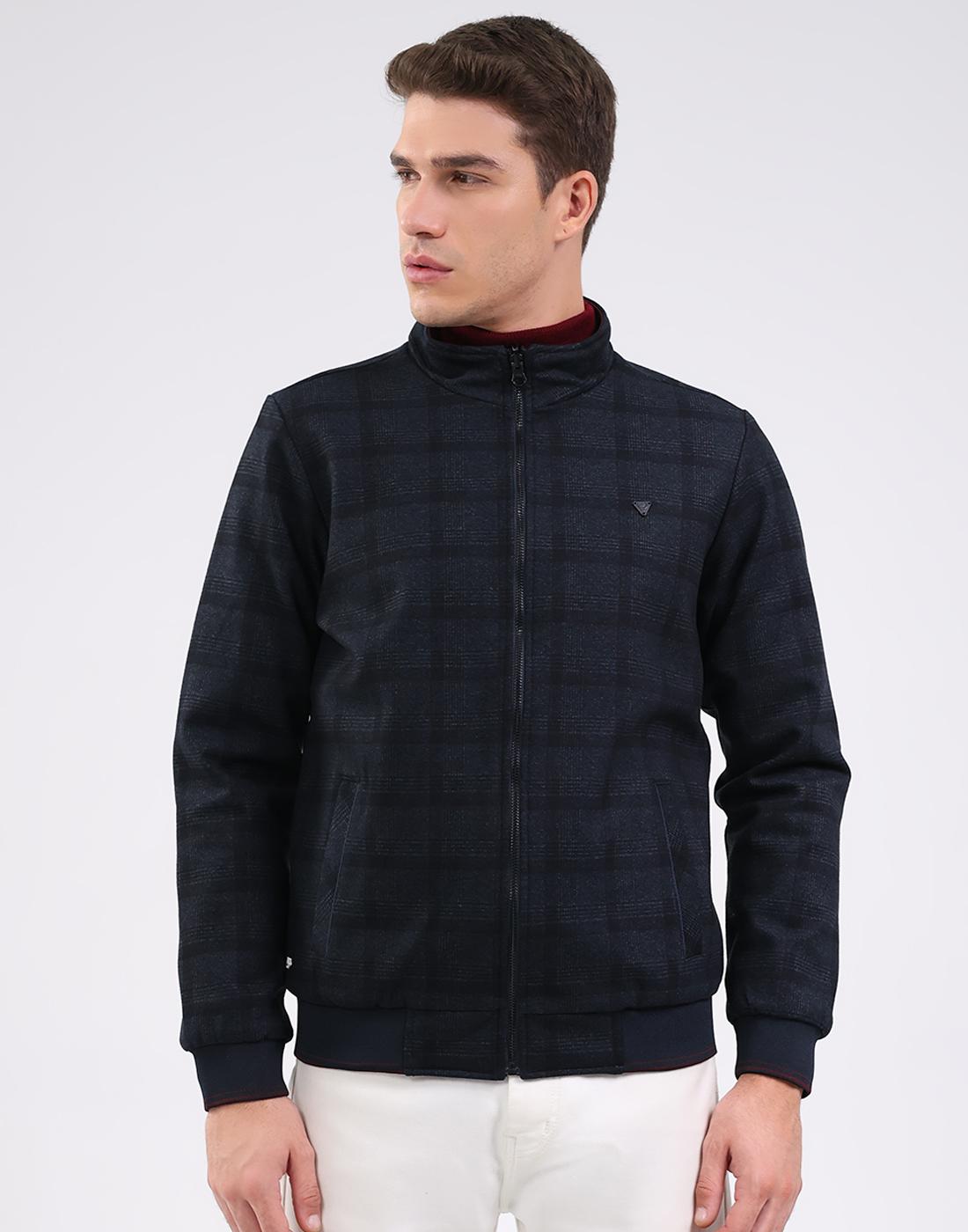

Monte Carlo Men s Mock Neck Full Sleeve Jacket M темно-синього кольору