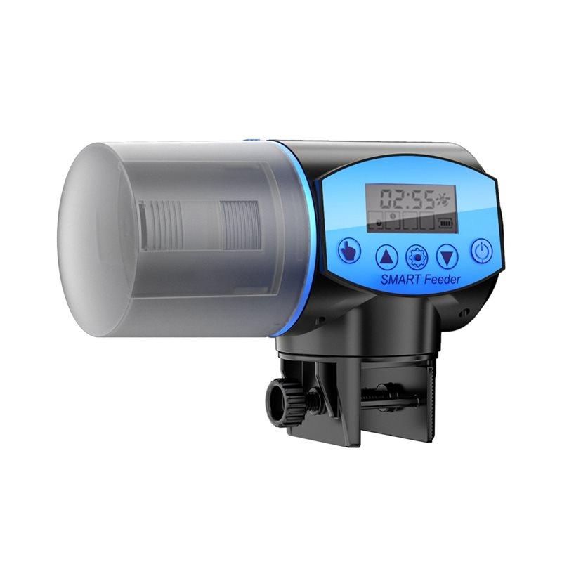HHO-Intelligent Timing Automatic Fish Feeder Digital Display Electric Food Dispenser Fish Feeding Tool For Turtle