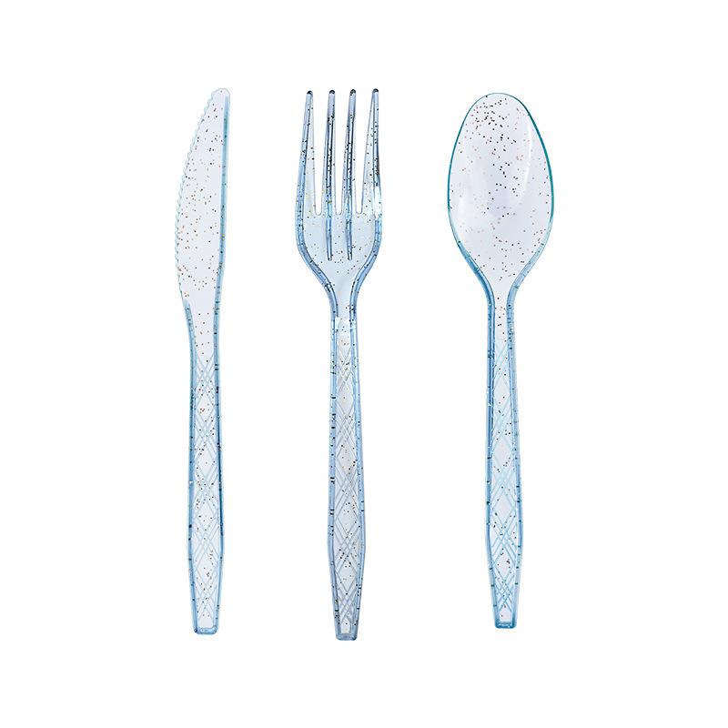 Hot Royal Blue Tableware Set Paper Plate Paper Cup Paper Towel Knife Fork Spoon Aluminum Film Tablecloth Party Disposable Items