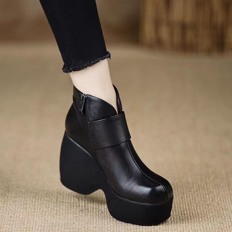 2026 New High Heels Women Ankle Boots Platform Fashion Shoes Winter Designer Woman Pumps Woman Chelsea Botas Dress Zapatos Mujer