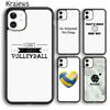 Krajews Sport Fans Volleyball Phone Case Cover For iPhone 17 Air 16 15 14 Plus 12 13 Pro Max Coque Shell Fundas