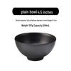 Qianxing A5 Matte Black Melamine Bowls