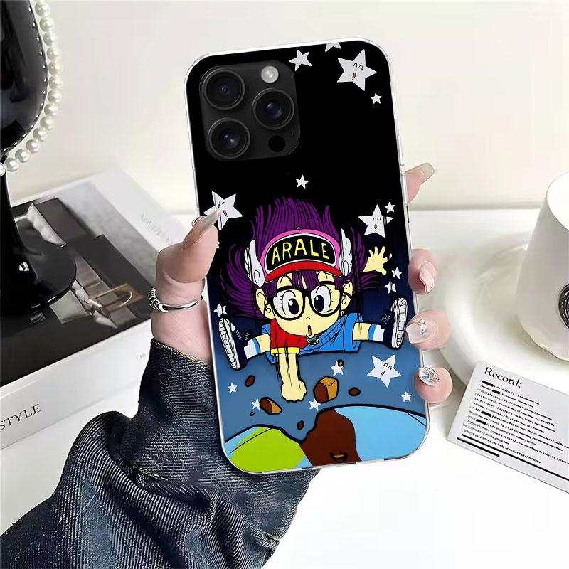 Arale Dr Slump For iPhone 17 Air 16 15 14 Plus 13 Mini 12 11 Pro Max Phone Case 16E 7 Print 8 SE Fundas Cover Soft Coque 16 15 1