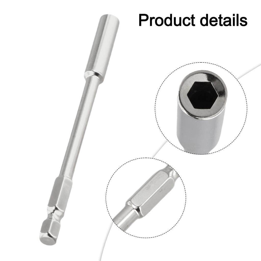 6.35mm Shank Extension Bit Holder For Maintenance 100mm Extension Locks Without Slipping For Various Scenarios