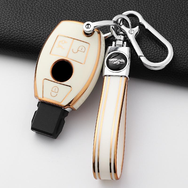 For Mercedes Benz A B C E Class Gls Gla Glk Glc Cls Cla Amg W204 W205 W212 W463 W176 Soft Tpu Car Key Case Protector Accessories