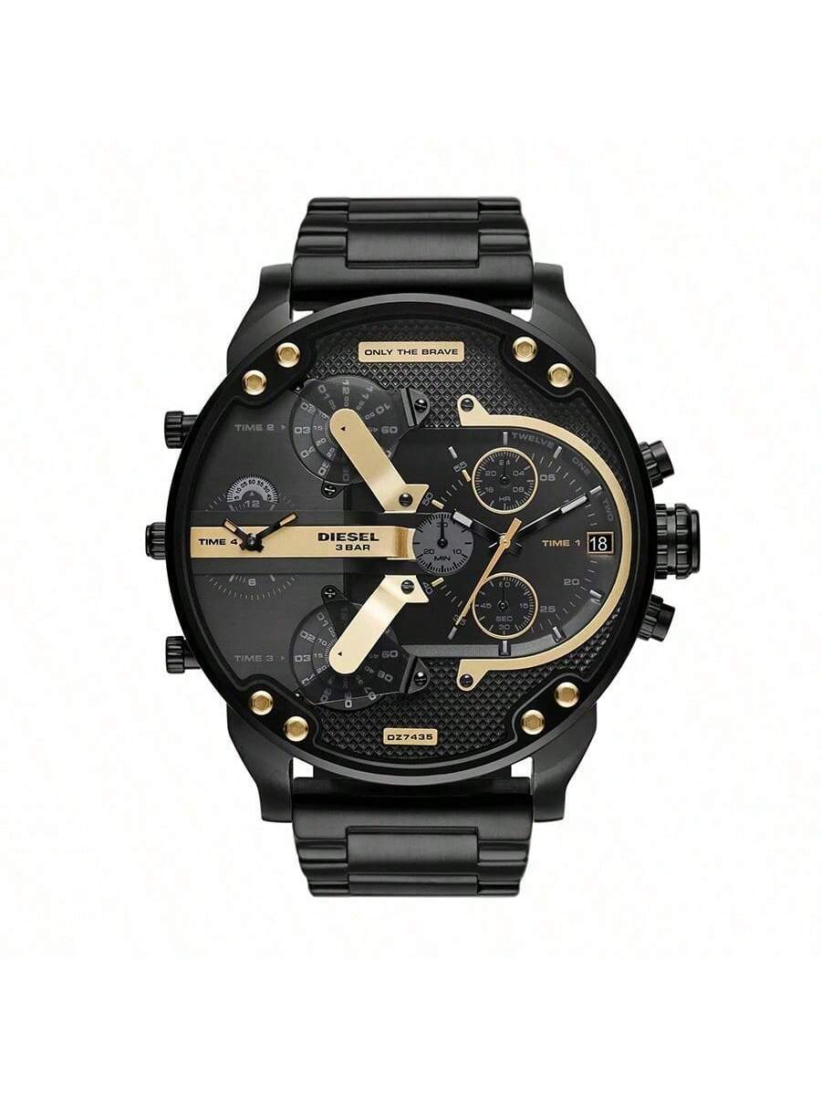 Diesel All-Black Stainless Steel Strap Men s Quartz Movement DZ7435 чёрный