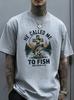 Unisexs He Called Me To Fish Tshirt Matthew 419 Christian Fishing Graphic Tee Vintage Camo Cross Bass Fish Outdoor Short Sleeve Tshirt
