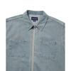 Thisisneverthat Washed Denim Zip Shirt Washed Blue
