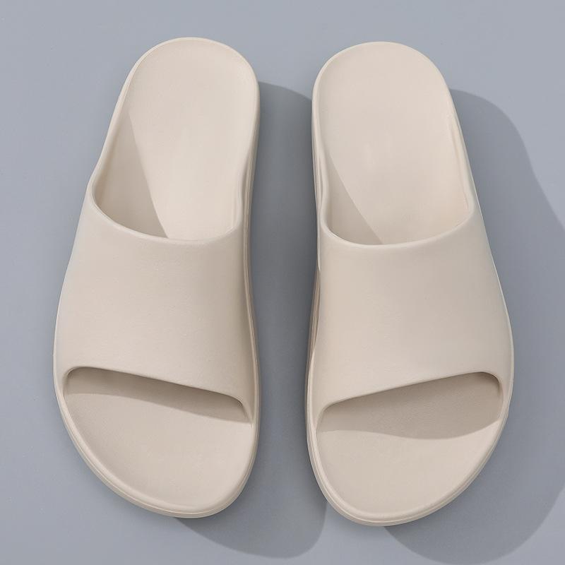 Slippers women's summer thick-bottomed indoor bathroom breathable outside wear couple home new cool slippers men