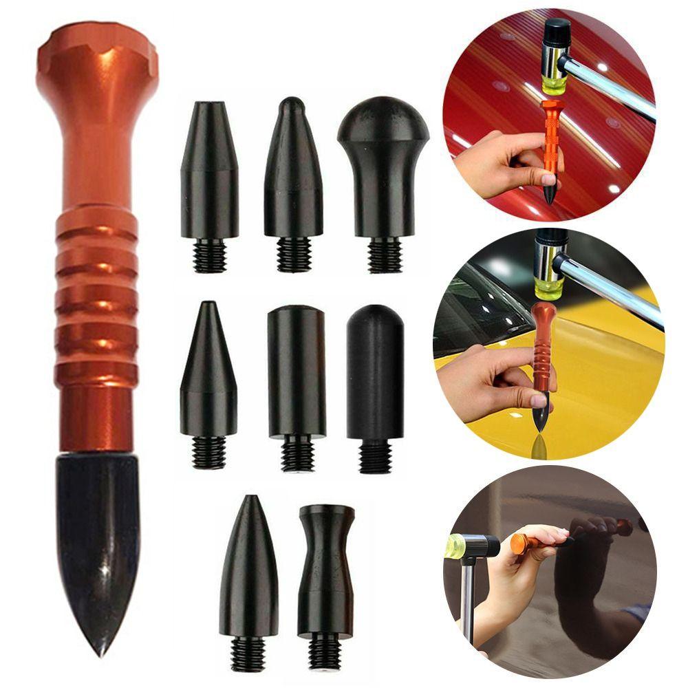 10Pcs Fix Dent Repair Tool Kits Knock Down Tap Down Pen Car Body Dent Removal Tools  for Dent Remove