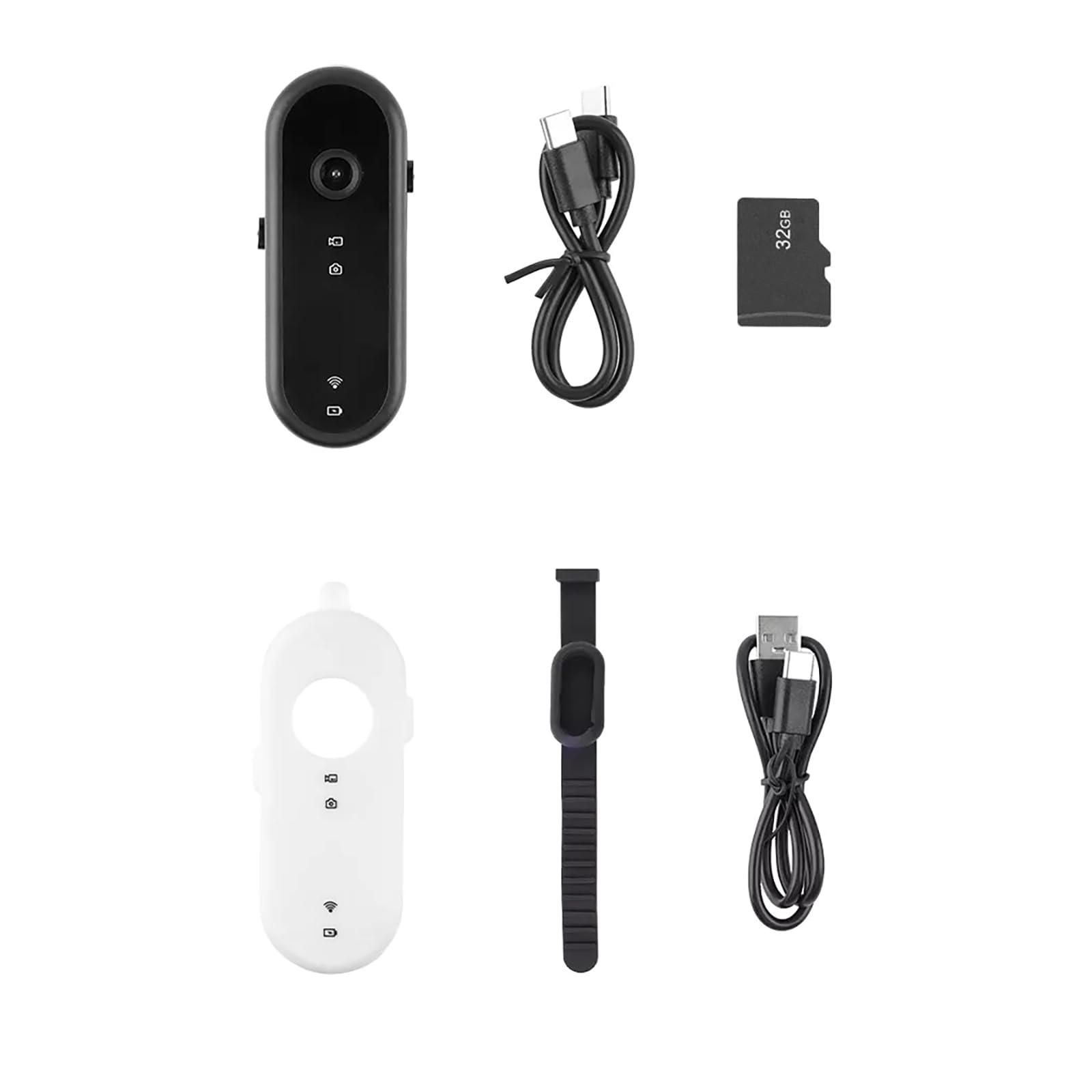 

Портативна спортивна камера для домашніх тварин з 32 ГБ TF-картою, OTG-лінією, виявленням руху, рекордер для домашніх тварин, підтримка зв язку з мобільним телефоном та