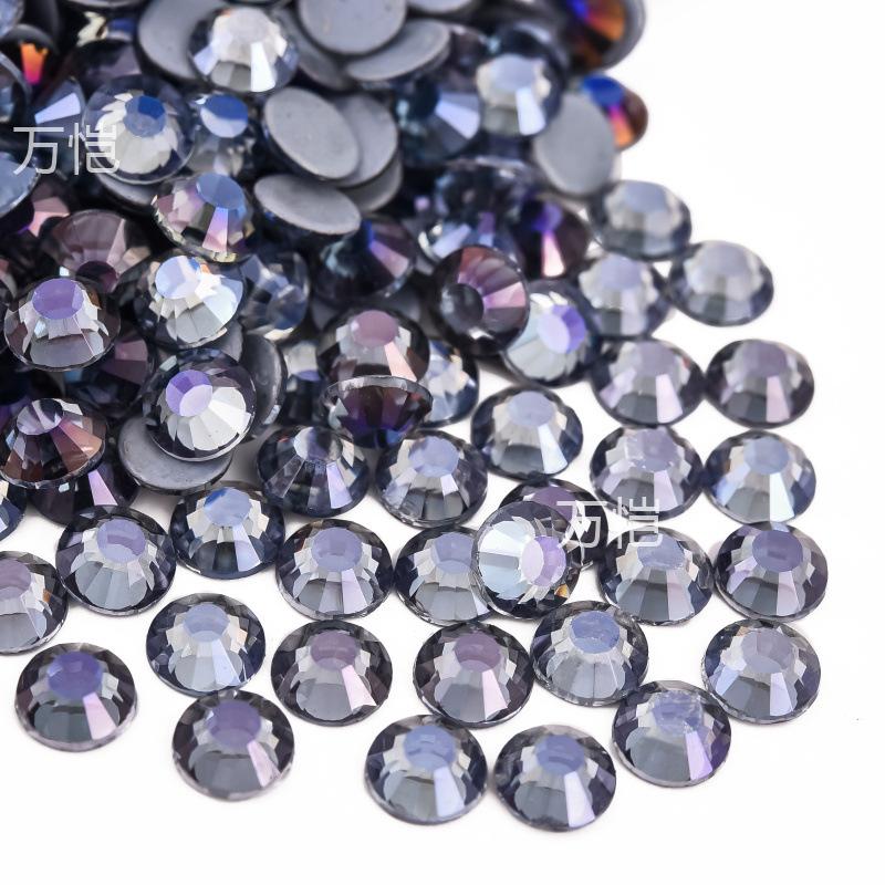Imitation Austrian Diamond, Even Surface Hot Melt Adhesive Hot Diamond Ab Color Crystal Glass Diy Clothing Rhinestone Decoration