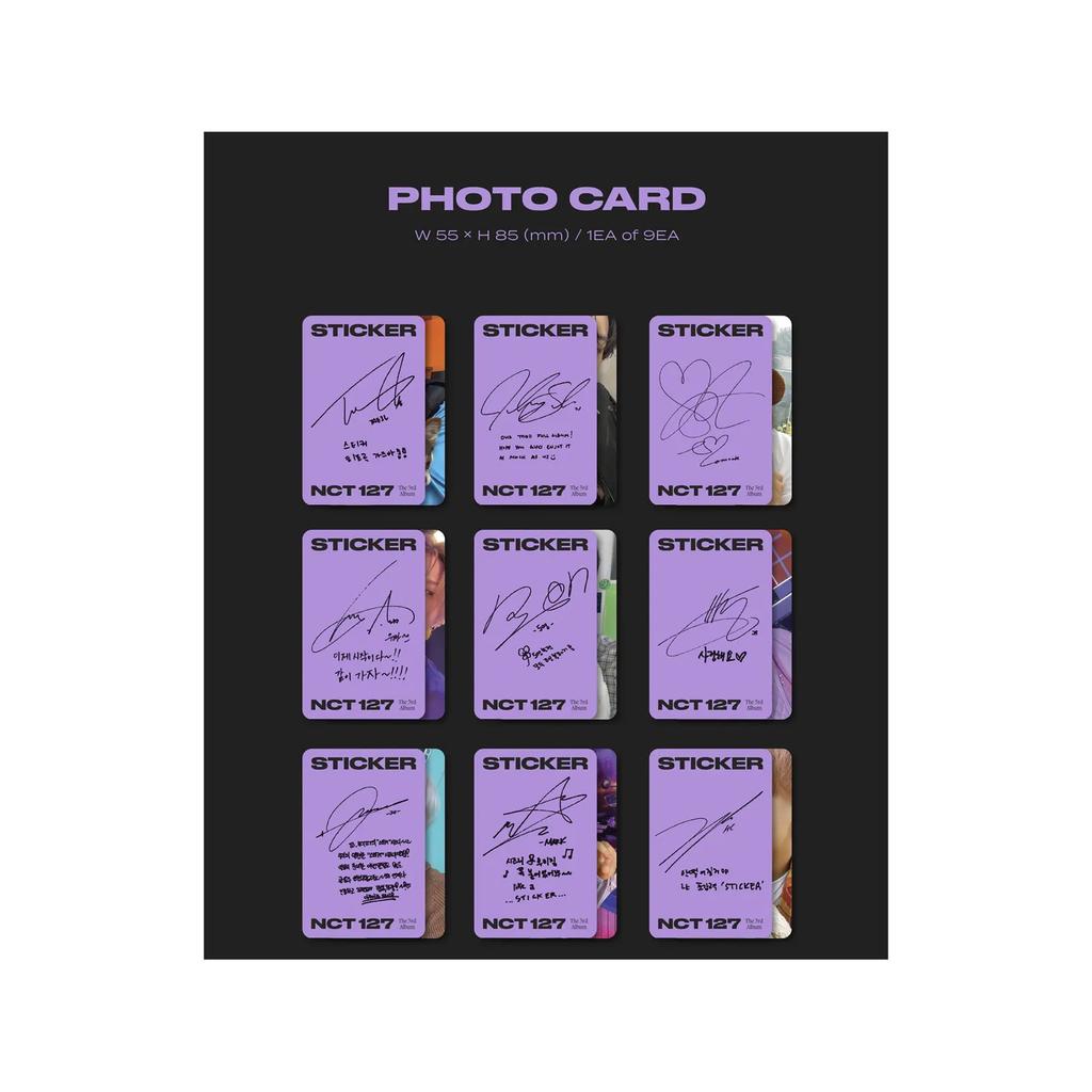 NCT 127 3rd Album - Sticker [Sticker ver.]