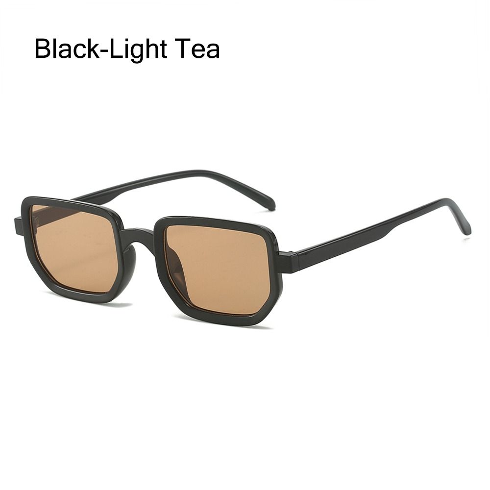 Retro Square Frame Leopard Sunglasses UV400 Protection Beach Travel Streetwear Black Shades Gradient Eyewear for Women & Men