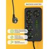 1PC European 2/3/5/8-bit European standard socket with USB and Type-C plug-in board
