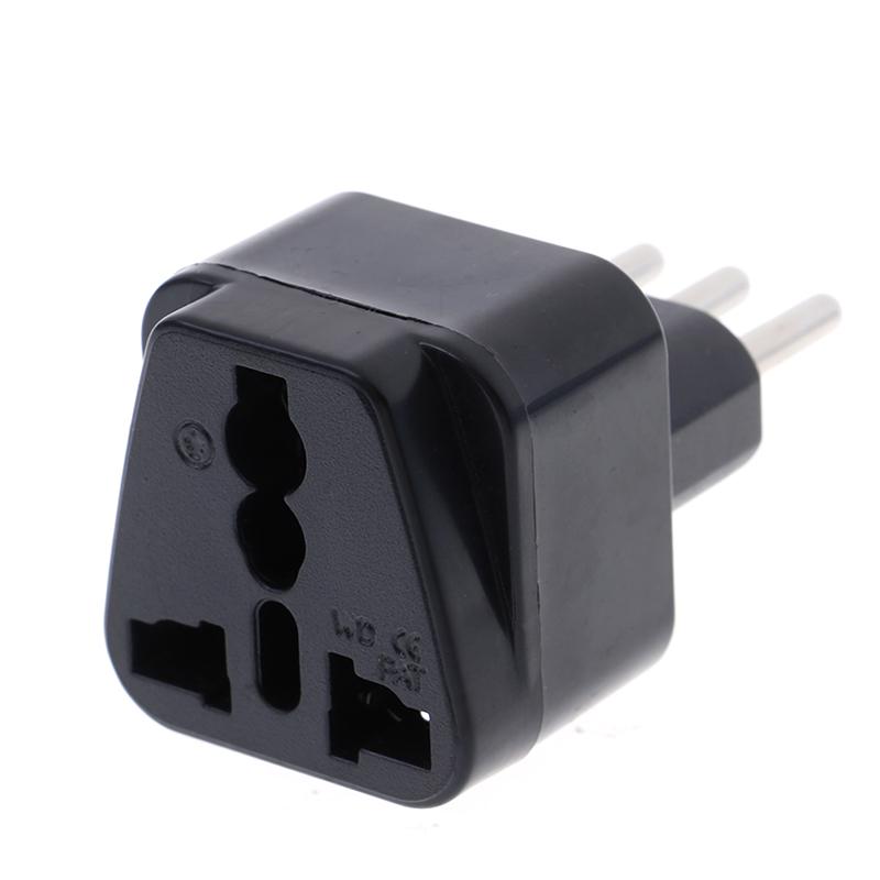 Universal Uk/Us/Eu/Au To Italy 3Pin Travel Plug Converter Plug Adapter Convert