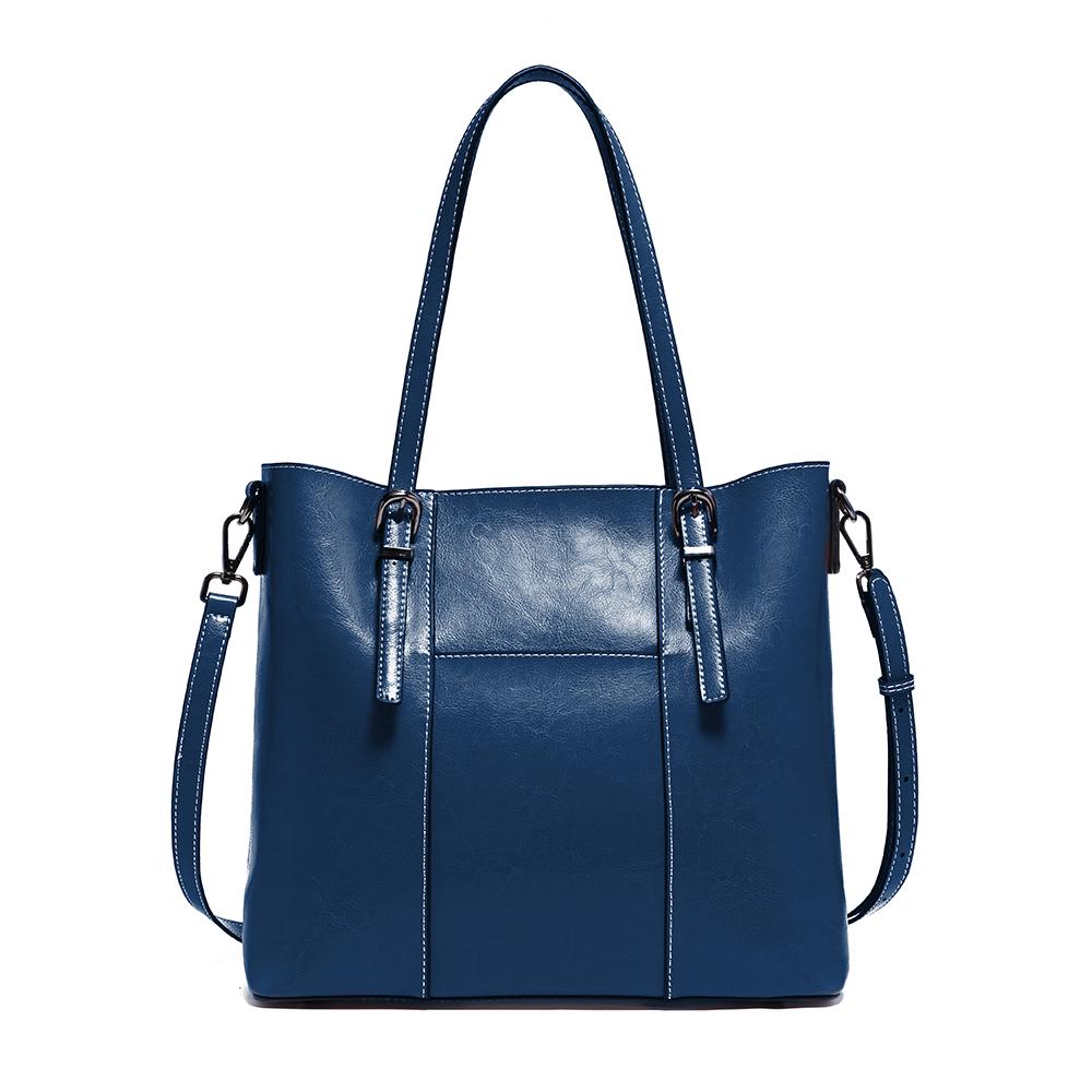 

Женская сумка-тоут Zency из натуральной кожи синий