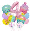 New Candy Ice Cream Balloon Set Baby Birthday Party Photo Props 32-Inch Pink Digital Scene Arrangement