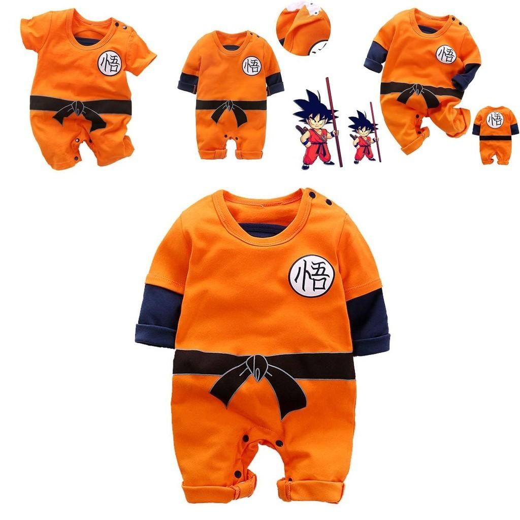 Adorabile Tutina Body Cosplay Dragon Ball Z per Neonati Maschietti per Halloween