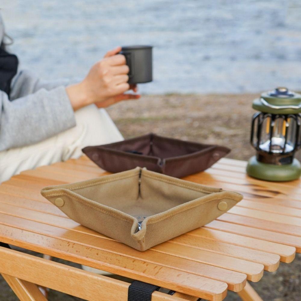 

Outdoor Camping Gadgets Waterproof Desktop Organizer Portable Storage Box M хакі