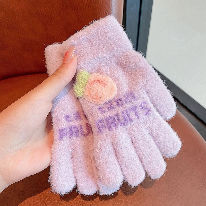 

Корейская Сладкая Вишня Детские Теплые Перчатки Зимние Ветрозащитные Утепленные Мальчики Девочки Детские Велосипедные Варежки Милые Модные Детские Перчатки фиолетовый