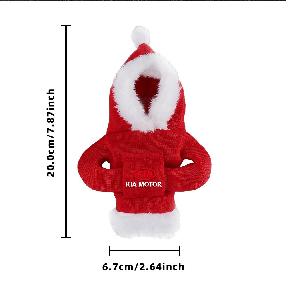 Hoodie Car Gear Shift Cover Handle Kit Gear Shift Christmas Gift Sweatshirt For KIA Rio Sportage Cerato Soul Sorento Picanto K5 BV3