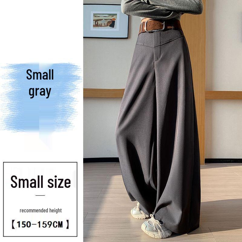

Women s Black Wide-Leg High-Waist Drape Pants - Spring/Autumn 2026 Collection 2XL for 130-145 lbs