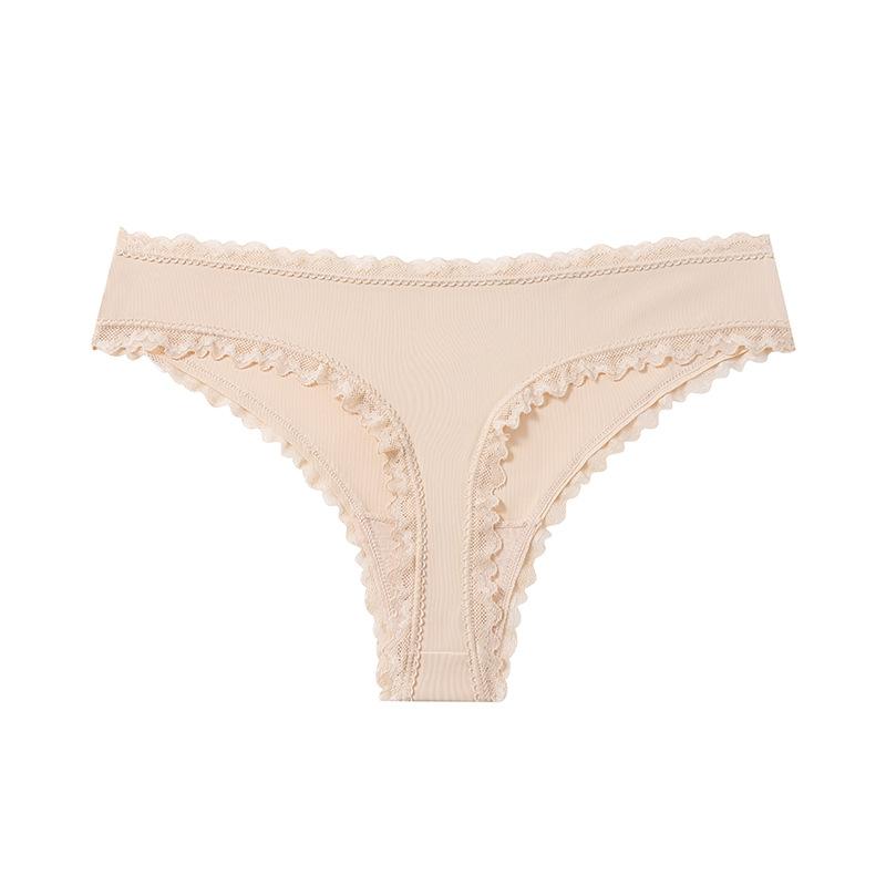 Ladies Spring and Summer Sexy Lace Lace Comfortable Low Waist Thong Underwear