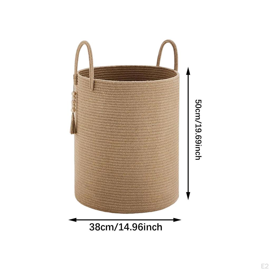 Lagerung Organisation Korb Wäsche Woven mit Griffen Schmutzige Kleidung für