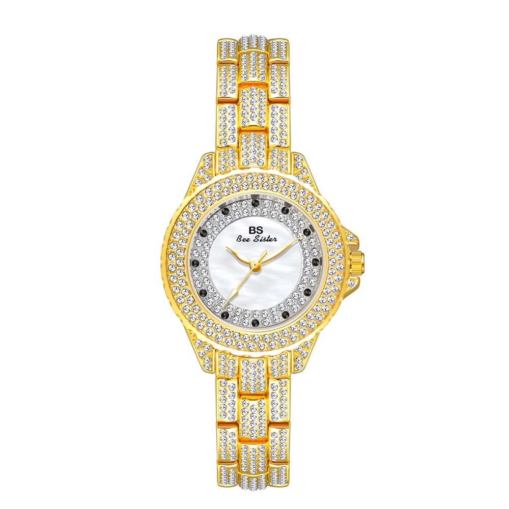 Designer Quartz Watches Luxury Diamond Woman Gold Silver Watch Waterproof Elegant Dress Style Ladies Gifts