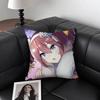 1pc Anime MIHONO BOURBON Pillow Case Fashion Square Pillowcase Bedroom Sofa Room Ins Decoration Leisure