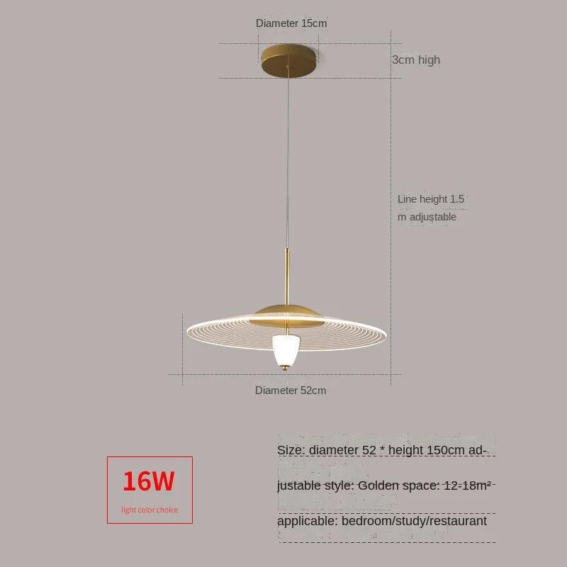 Lămpi Suspendate Acrilice Transparente de Lux în Formă de OZN, Creative, pentru Sala de Mese, Restaurant, Nordic, Decor pentru Camera de Zi, Bar, Birou