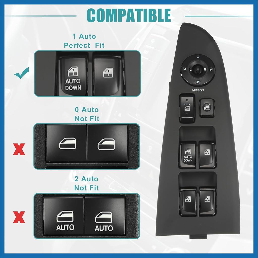 Interruptor de Vidro Elétrico Nº 935702H1107U/93570-2H110-7U/93570-2H1107U com Ferramenta Interruptor de Controle de Vidro para Hyundai Elantra 2007-2010