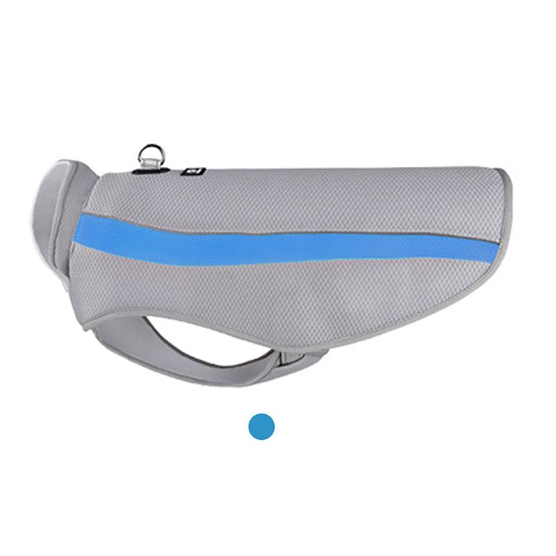 Vêtements de Refroidissement pour Animaux de Compagnie Gilet de Refroidissement pour Grand Chien Veste Protection Solaire et Isolation Thermique en Soie Glacée Vêtements de Refroidissement pour Animaux de Compagnie Conviennent (Blue,6XL)