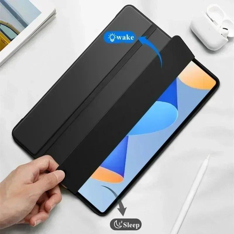 Leather Silicon TPU Back Cover for Lenovo Tab M11 Xiaoxin Pad 2024 TB330FU TB331FC Holder Shockproof Tablet Case