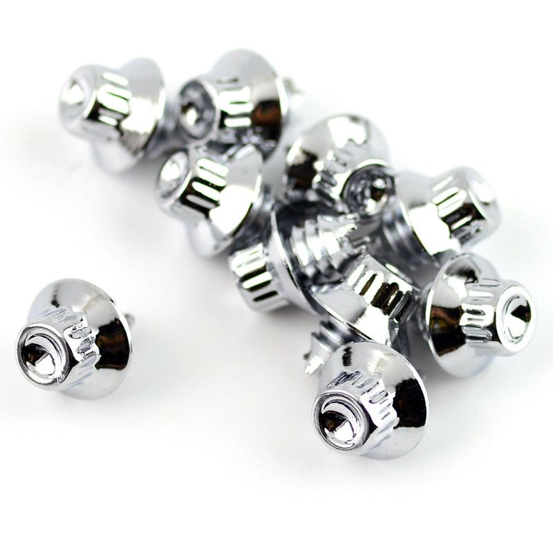 

25pcs 13mm Car Wheel Rivet Nut Rim Lip Replacement For 6.9mm 0.27in Hole Decoration Silver ABS Accessories Durable