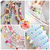 Polymer Clay Beads Kit 15 Style Cute Heart Star Clay Beads Charms for Jewelry Necklace Earring Making DIY Bracelet Accessories