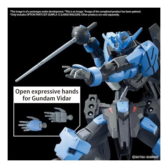 BANDAI SPIRITS Option Parts Set Gunpla 12 (Large Rail Gun) Color-coded Plastic Model