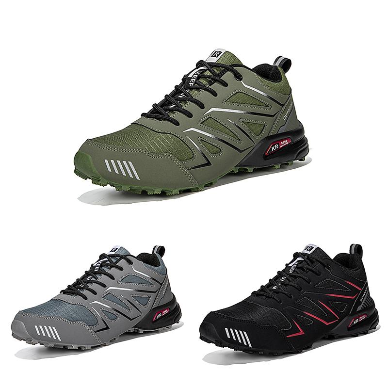 New Men Hiking Shoes Outdoor Waterproof Sports Shoes Comfortable Leather Hiking Training Boots Large Size Tactical Shoe Men 2026