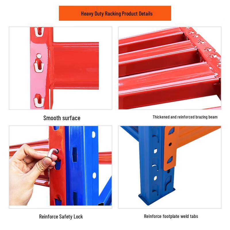 Hule Medium-Duty 4-Tier Storage Rack